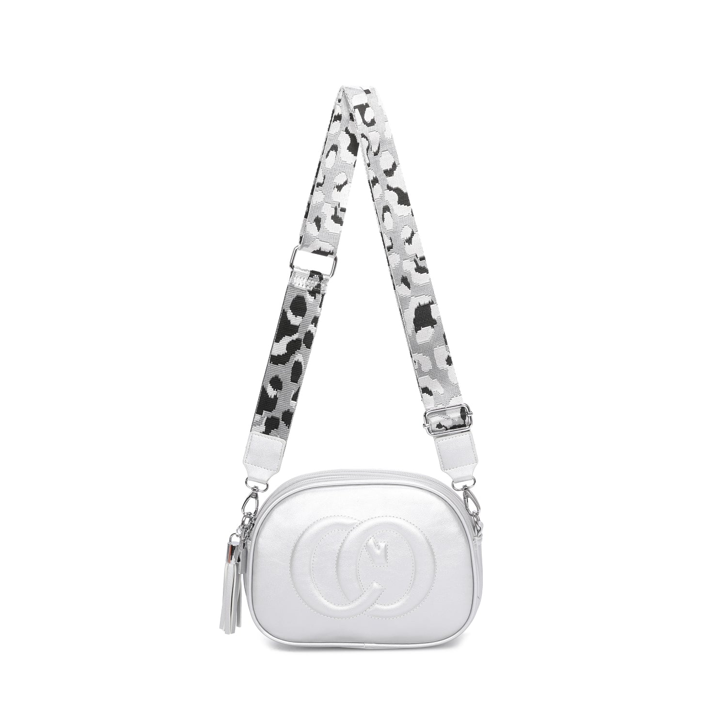 Ladies CO Crossbody Bag Messenger Bag Women Faux Leather Handbag Shoulder Over colorful strap Bags