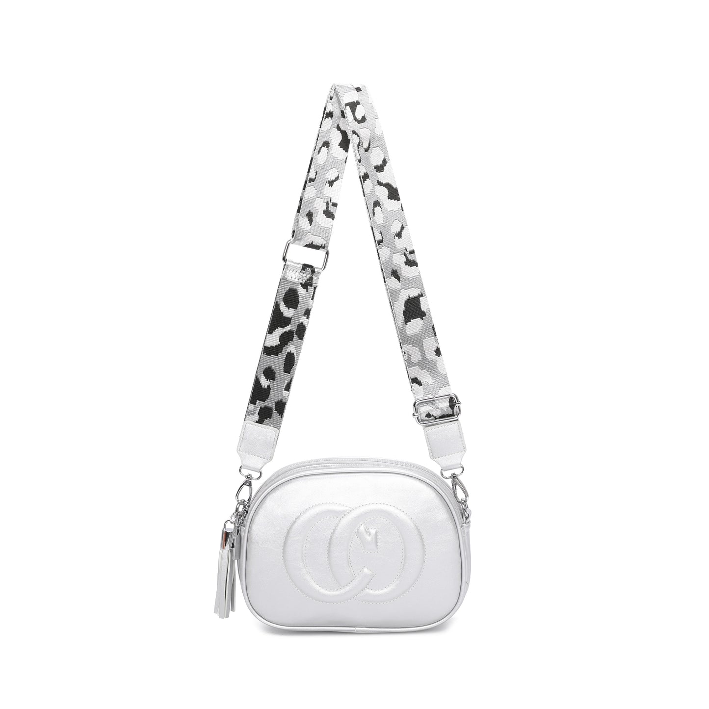 Ladies CO Crossbody Bag Messenger Bag Women Faux Leather Handbag Shoulder Over colorful strap Bags