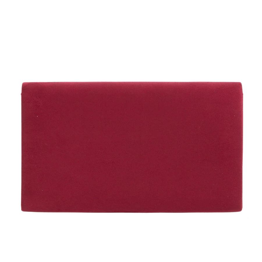 Suede Envelope Fashion Clutch Bag For Women - 31 Colours