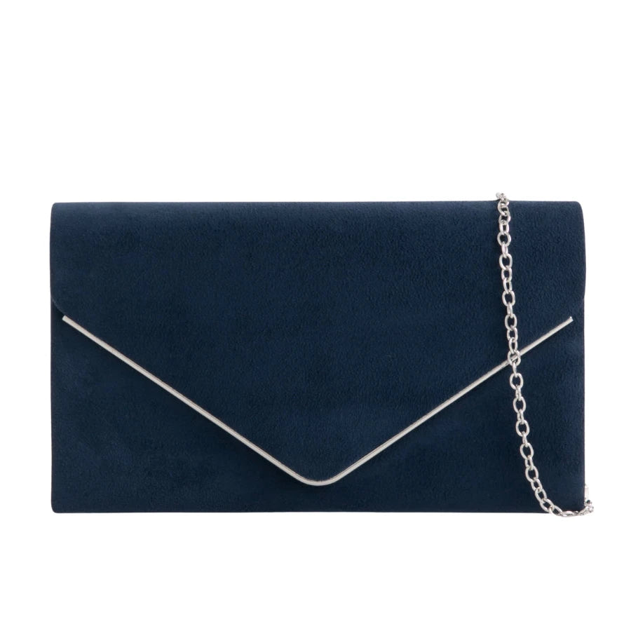 Suede Envelope Fashion Clutch Bag For Women - 31 Colours