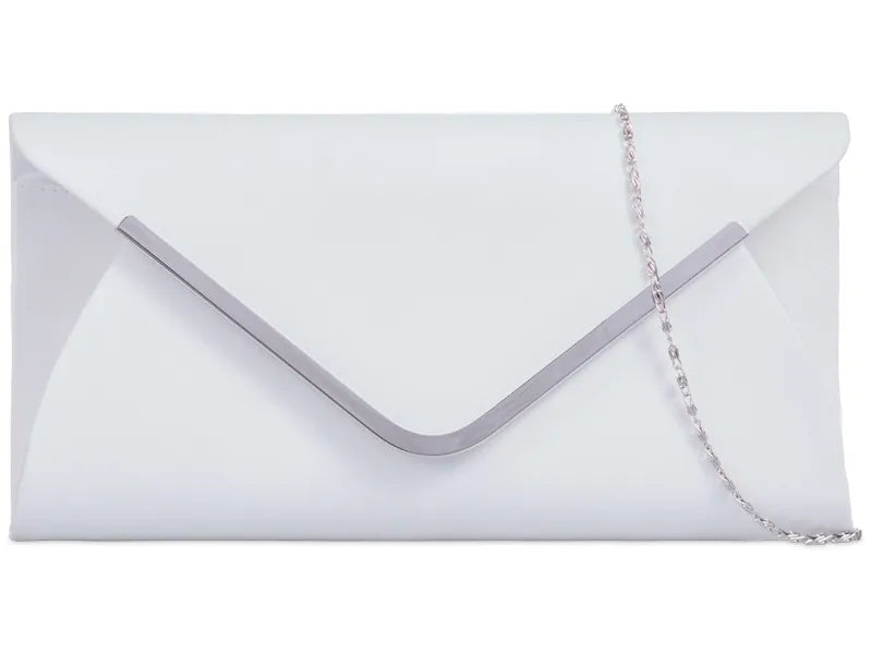 Suede Leather Envelope Clutch Bag Smart Evening Prom Party Handbag For Women