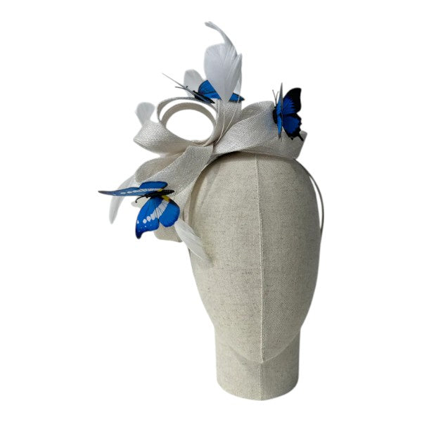 Customized - Butterfly Looped Wedding Fascinator Clip/Headband Ladies Day Races Royal Ascot UK