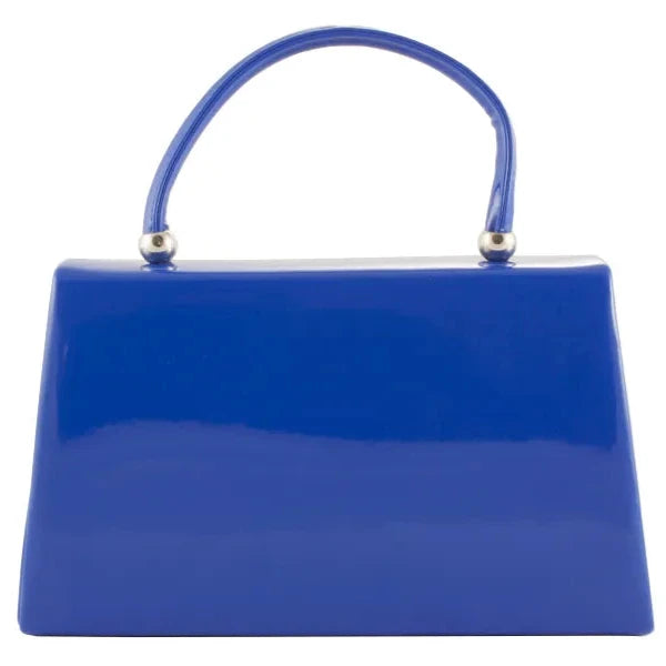 Women's Patent Clutch Bag Top Handle Evening Wedding Party Box Handbag -