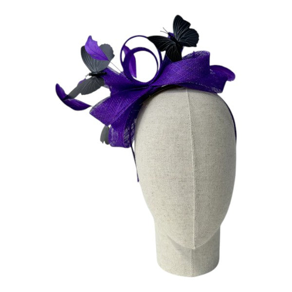 Customized - Butterfly Looped Wedding Fascinator Clip/Headband Ladies Day Races Royal Ascot UK