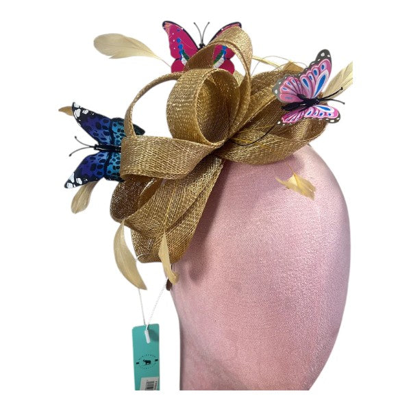 Customized - Butterfly Looped Wedding Fascinator Clip/Headband Ladies Day Races Royal Ascot UK