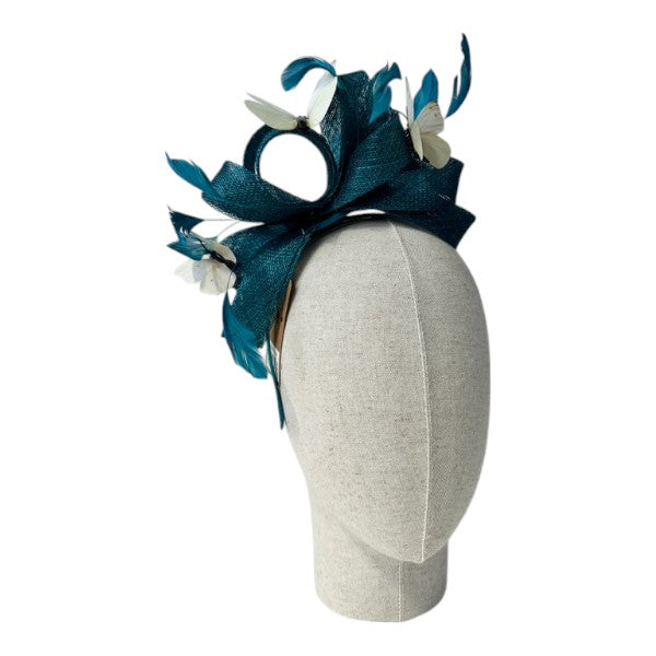 Customized - Butterfly Looped Wedding Fascinator Clip/Headband Ladies Day Races Royal Ascot UK