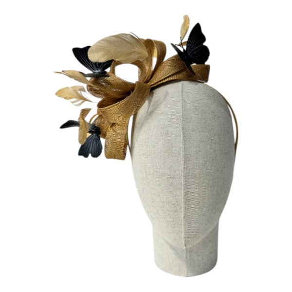 Customized - Butterfly Looped Wedding Fascinator Clip/Headband Ladies Day Races Royal Ascot UK