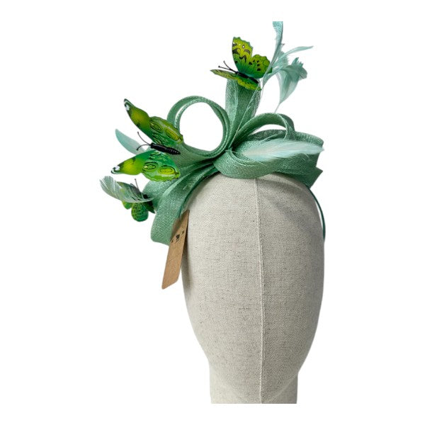 Customized - Butterfly Looped Wedding Fascinator Clip/Headband Ladies Day Races Royal Ascot UK