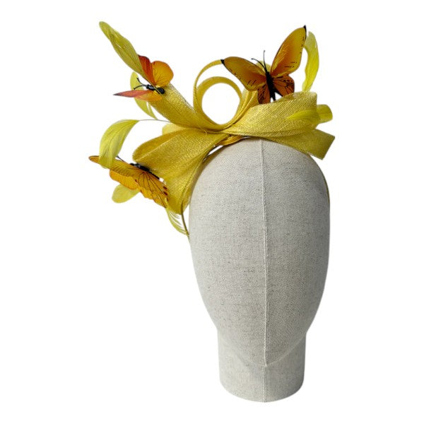 Customized - Butterfly Looped Wedding Fascinator Clip/Headband Ladies Day Races Royal Ascot UK