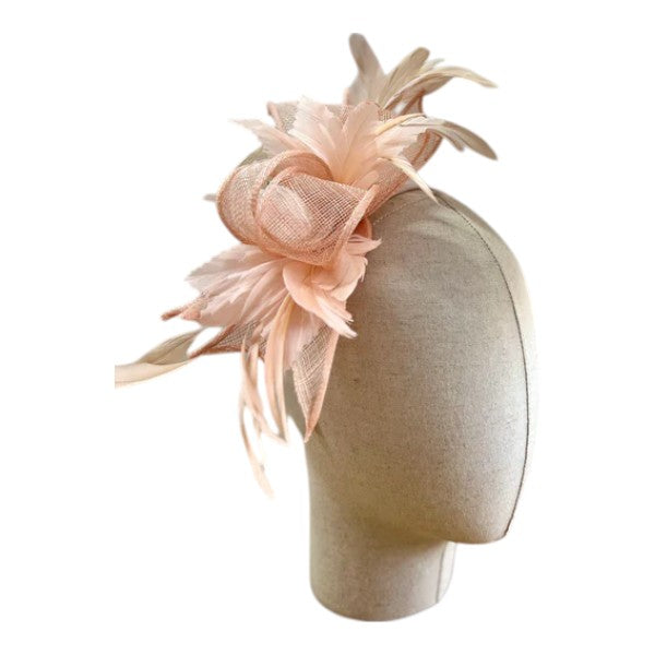 Women's Feather Fascinator Looped Headband Clip Party Wedding Prom Royal Ascot