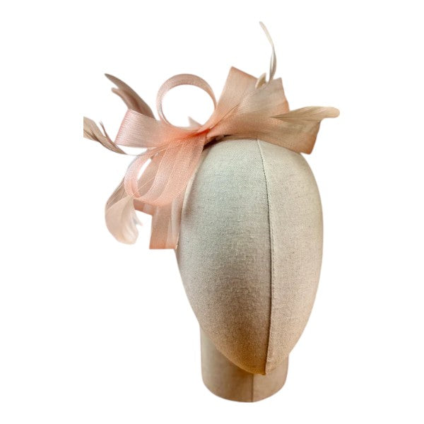 Womens Feather Looped Headband & Clip Fascinator Alice Band Ladies Day Wedding Royal Ascot