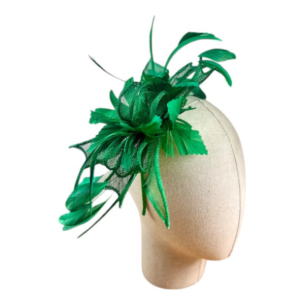 Women's Feather Fascinator Looped Headband Clip Party Wedding Prom Royal Ascot