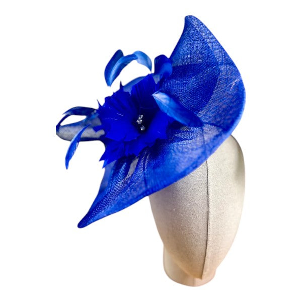 Women's Large Feather Flower Wedding Fascinator Headband Clip Party Prom Royal Ascot