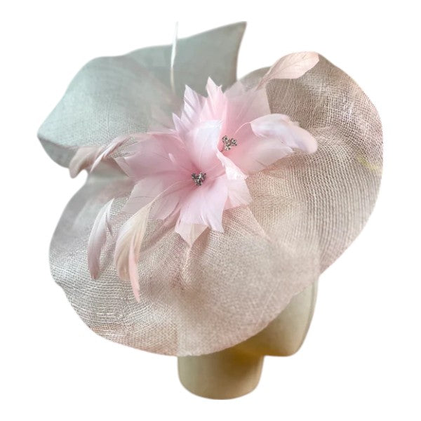 Women's Large Feather Flower Wedding Fascinator Headband Clip Party Prom Royal Ascot