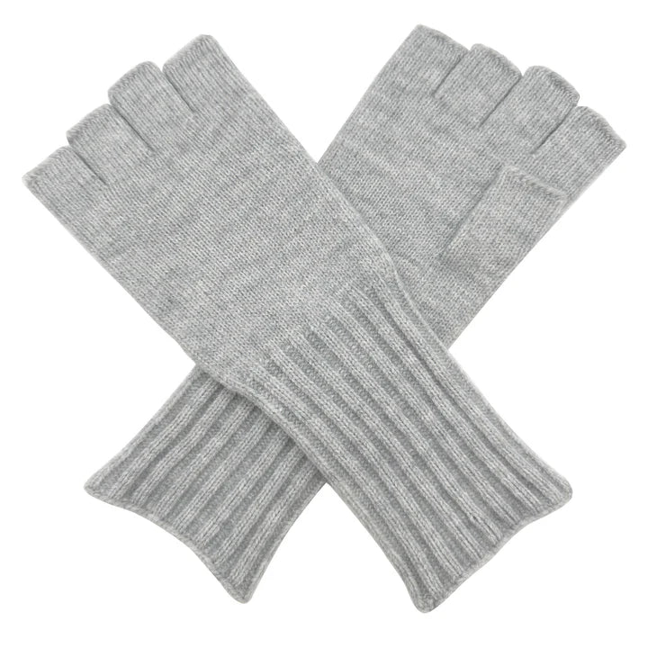 Women's Soft Knitted Half Finger/Fingerless Gloves Plain Solid Coloured Winter Warm Gloves Stretchy