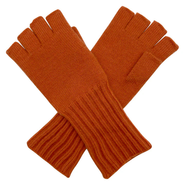 Women's Soft Knitted Half Finger/Fingerless Gloves Plain Solid Coloured Winter Warm Gloves Stretchy
