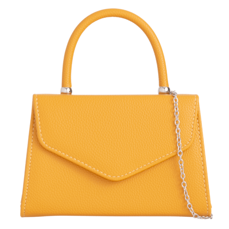 Women Plain Tote Style Faux Leather Clutch Bag Top Handle Evening Wedding Handbag