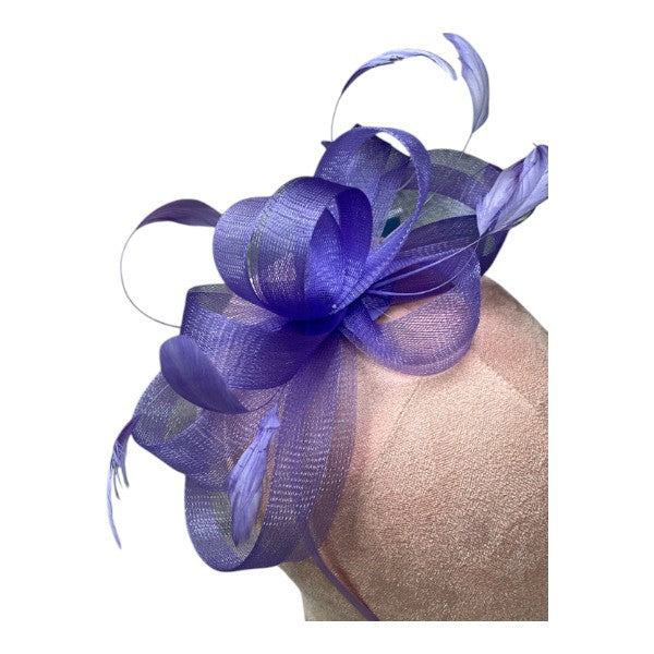 Womens Feather Looped Headband & Clip Fascinator Alice Band Ladies Day Wedding Royal Ascot