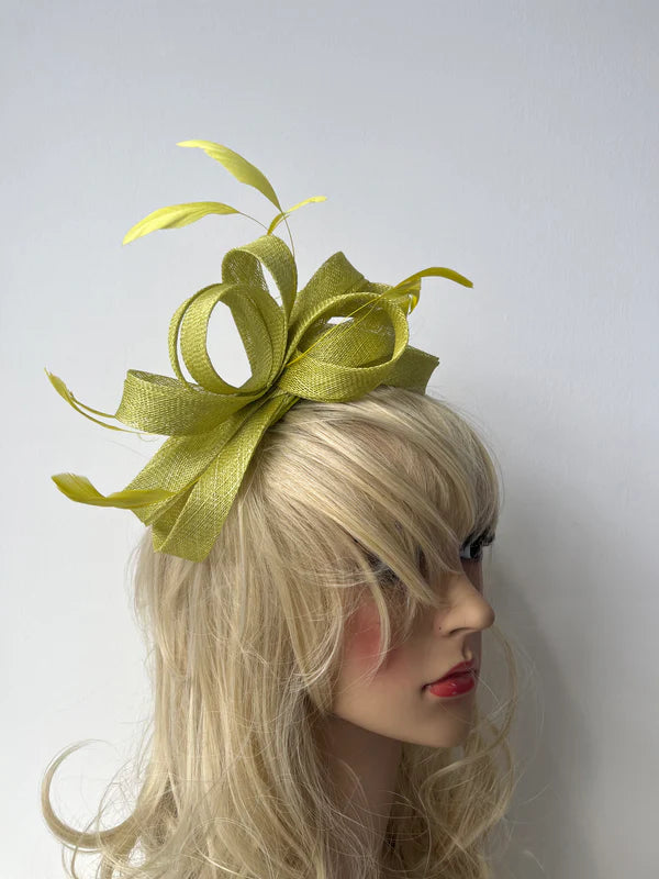 Elegant Looped Wedding Fascinator Clip/Headband Hat Ladies Day Races Royal Ascot UK