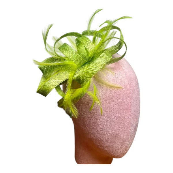 Womens Feather Loops Fascinator Headband & Clip Wedding Ladies Day Prom Royal Ascot Races