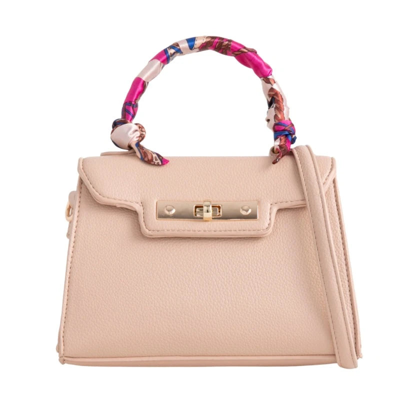 Women's Skinny Scarf Decor Square Tote Grab Bag Ladies Evening Party Handbags