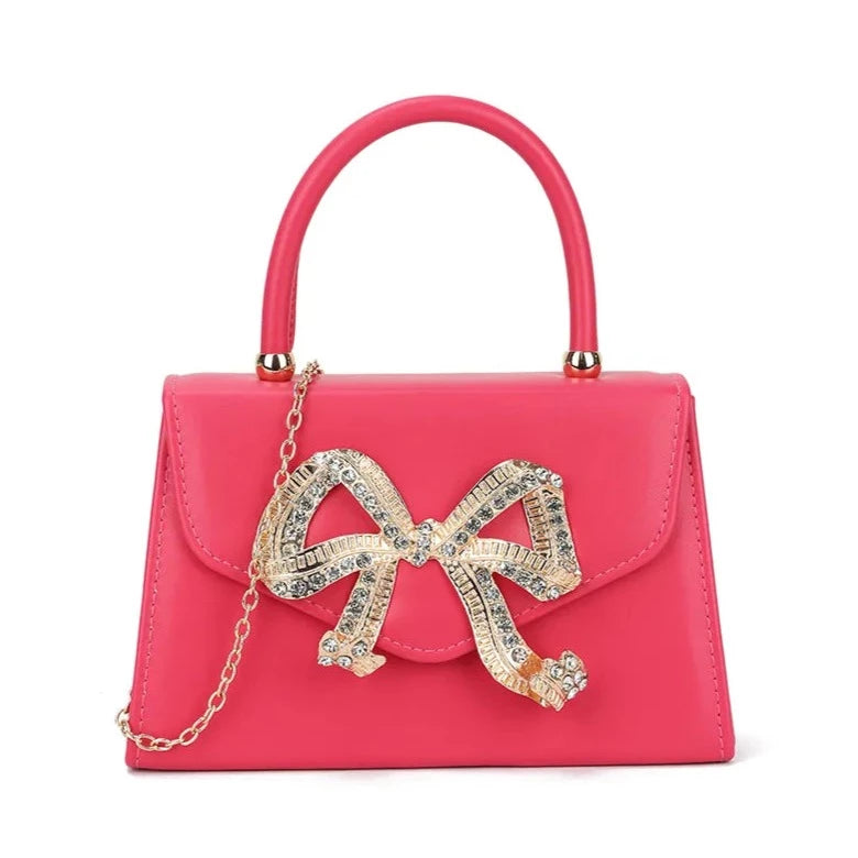 Top Handle Bow Wedding Bag