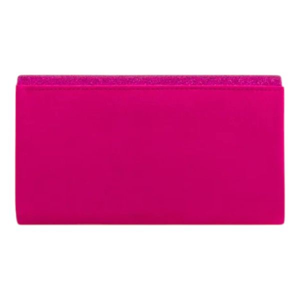 Women Glittery Shiny V Shape Envelope Clutch Handbag Wedding Prom Evening Bag