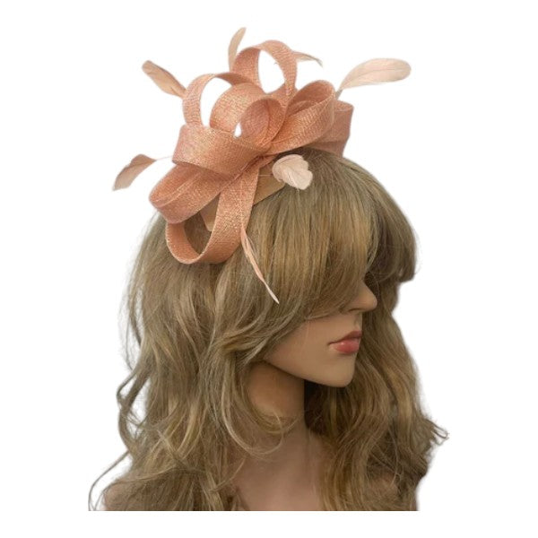 Elegant Looped Wedding Fascinator Clip/Headband Hat Ladies Day Races Royal Ascot UK