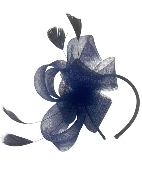 Feather Looped Fascinator Headband Clip Alice Band Ladies Day Weddings Races Royal Ascot