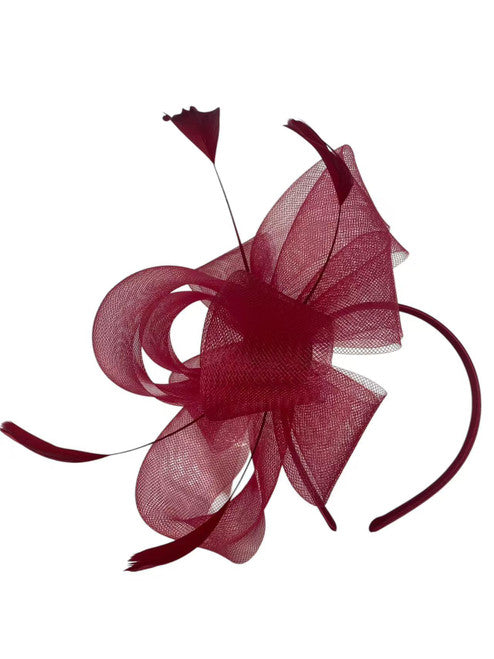 Feather Looped Fascinator Headband Clip Alice Band Ladies Day Weddings Races Royal Ascot