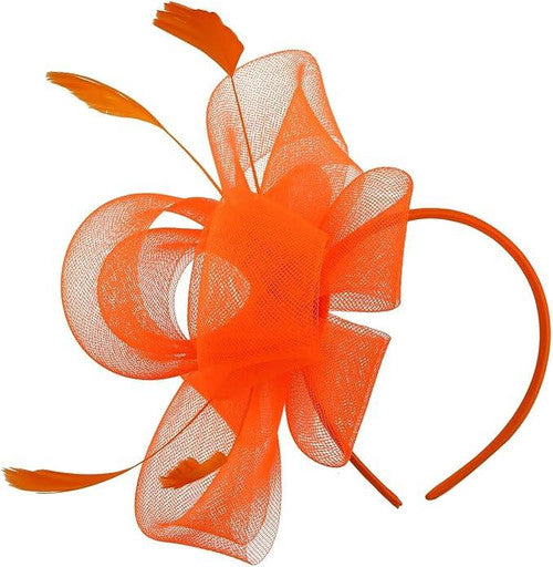 Feather Looped Fascinator Headband Clip Alice Band Ladies Day Weddings Races Royal Ascot