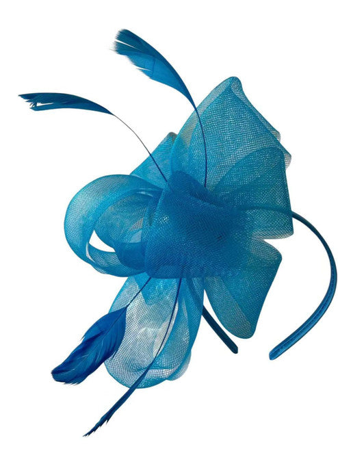 Feather Looped Fascinator Headband Clip Alice Band Ladies Day Weddings Races Royal Ascot