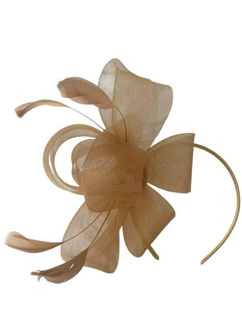 Feather Looped Fascinator Headband Clip Alice Band Ladies Day Weddings Races Royal Ascot
