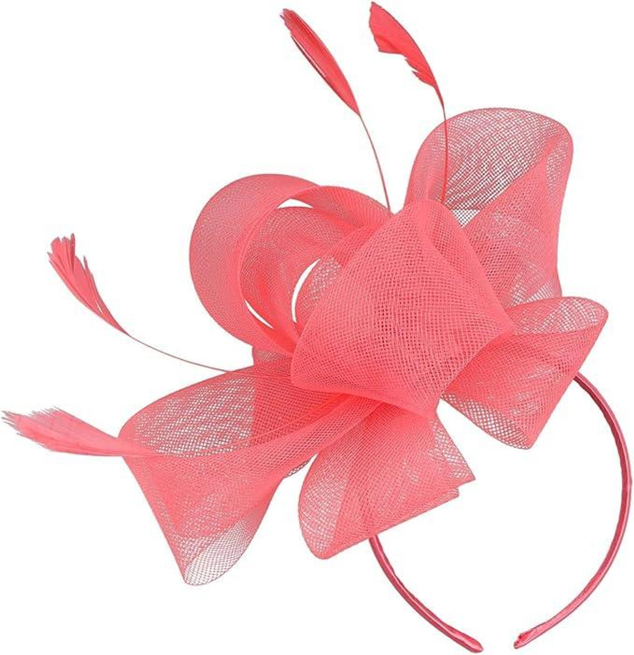 Feather Looped Fascinator Headband Clip Alice Band Ladies Day Weddings Races Royal Ascot
