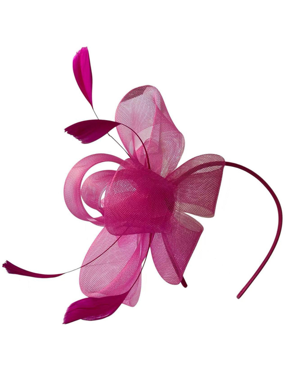 Feather Looped Fascinator Headband Clip Alice Band Ladies Day Weddings Races Royal Ascot