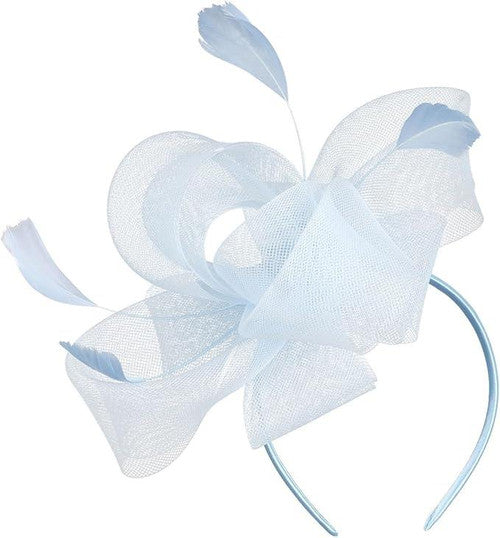 Feather Looped Fascinator Headband Clip Alice Band Ladies Day Weddings Races Royal Ascot