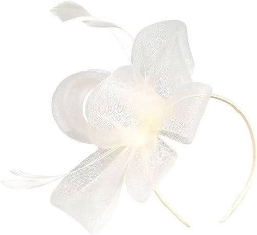 Feather Looped Fascinator Headband Clip Alice Band Ladies Day Weddings Races Royal Ascot
