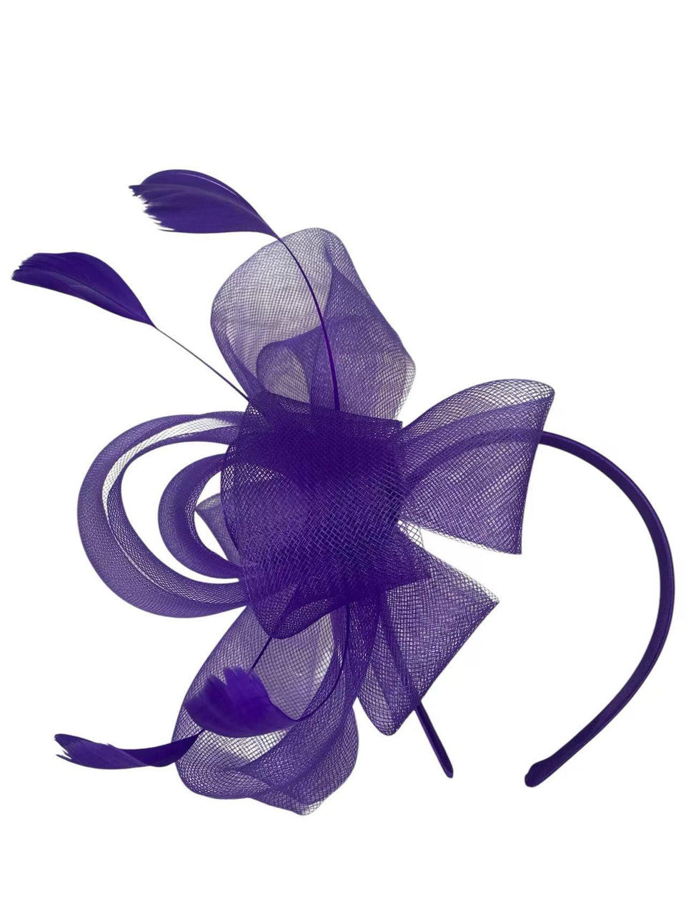 Feather Looped Fascinator Headband Clip Alice Band Ladies Day Weddings Races Royal Ascot