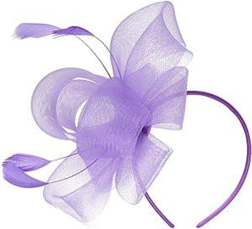 Feather Looped Fascinator Headband Clip Alice Band Ladies Day Weddings Races Royal Ascot