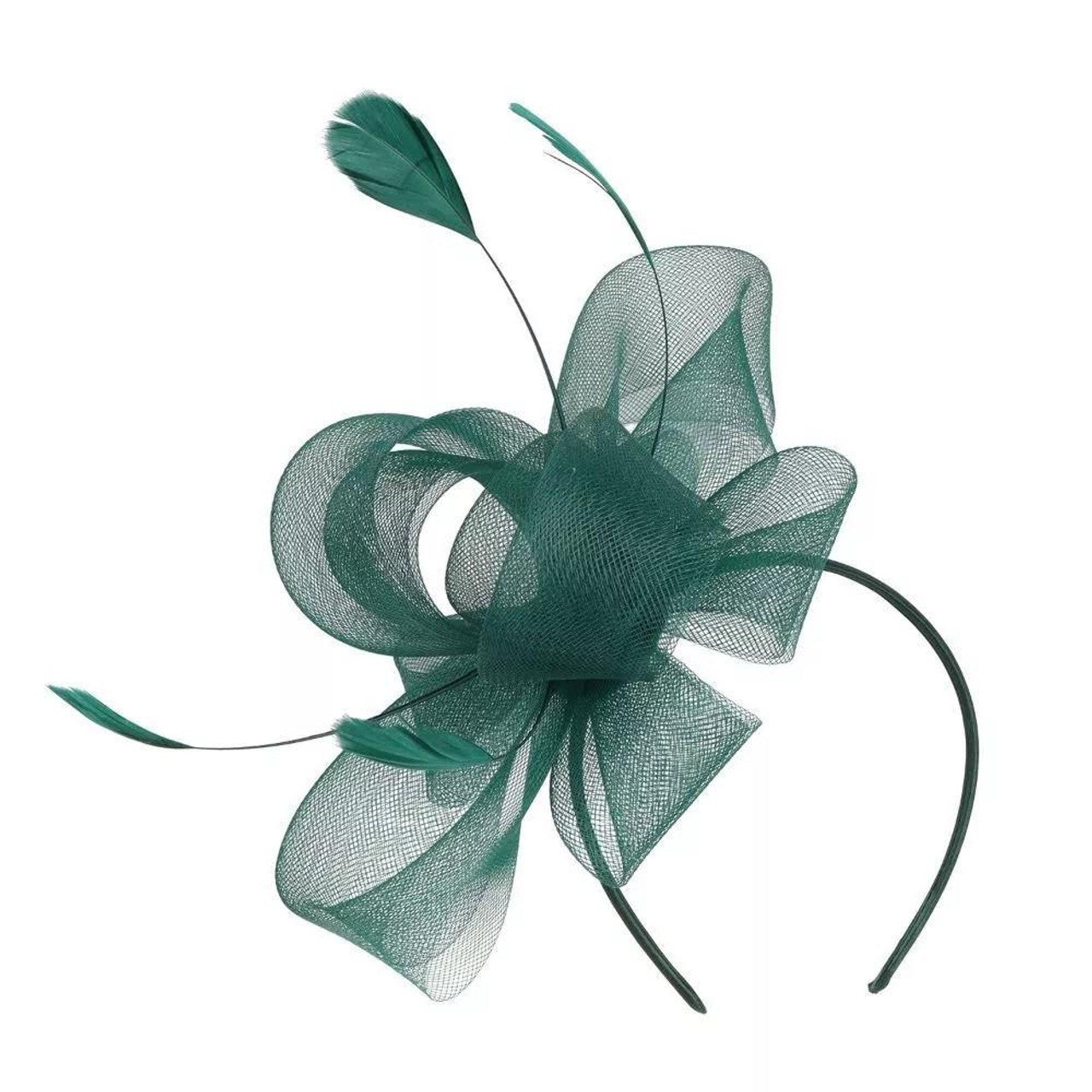 Feather Looped Fascinator Headband Clip Alice Band Ladies Day Weddings Races Royal Ascot