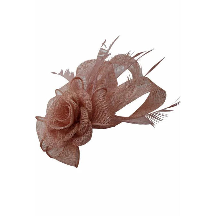 Women's Flower Feather Hat Fascinator Clip Headband Wedding Hat Ladies Day Royal Ascot Races