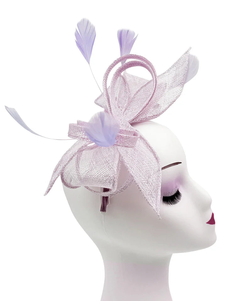 Women's Sinamay Loops Bow Fascinator Headband Clip Alice band Hat Weddings Races Royal Ascot Prom