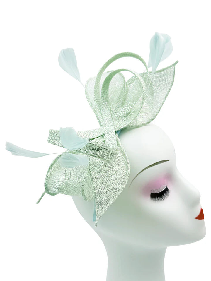 Women's Sinamay Loops Bow Fascinator Headband Clip Alice band Hat Weddings Races Royal Ascot Prom