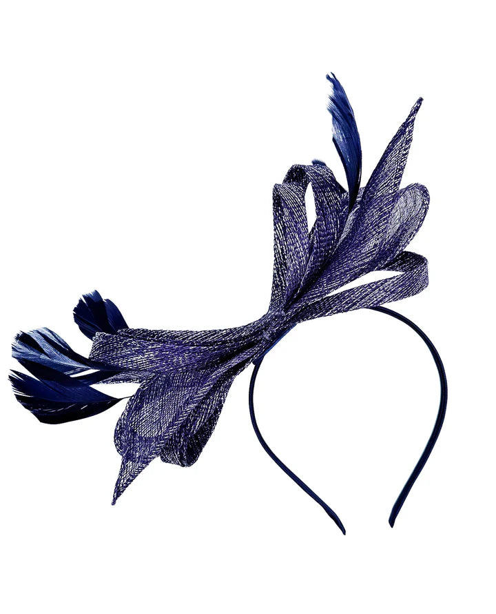 Women's Sinamay Loops Bow Fascinator Headband Clip Alice band Hat Weddings Races Royal Ascot Prom