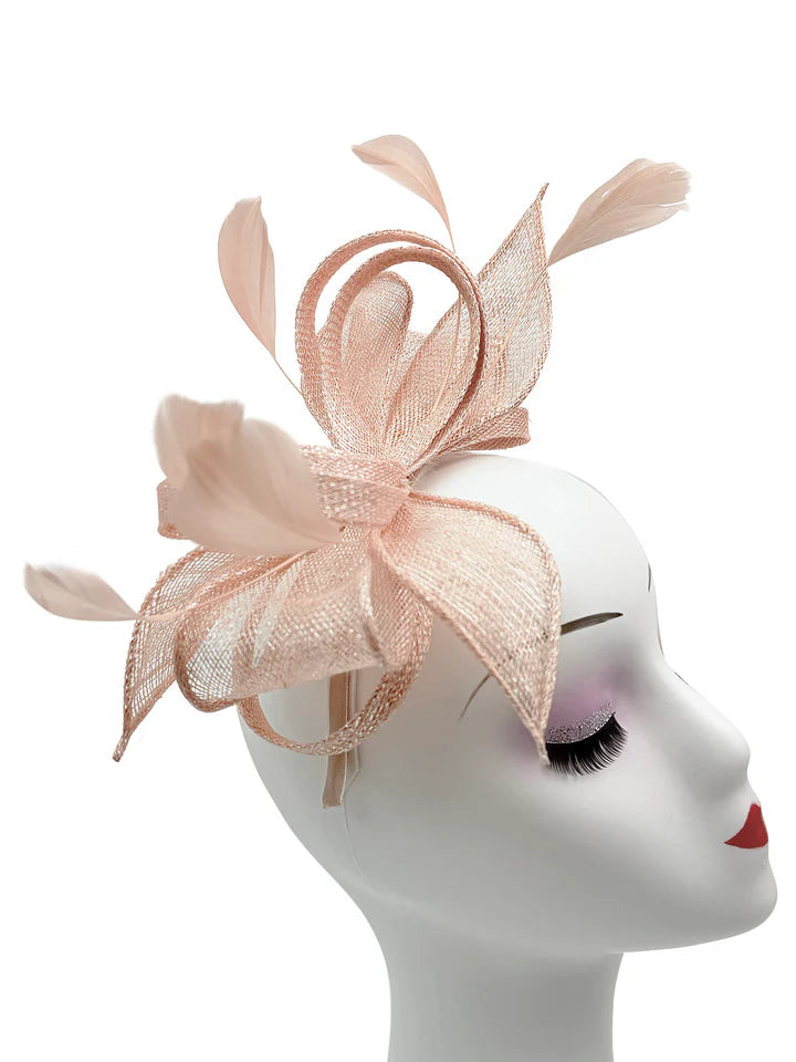 Women's Sinamay Loops Bow Fascinator Headband Clip Alice band Hat Weddings Races Royal Ascot Prom