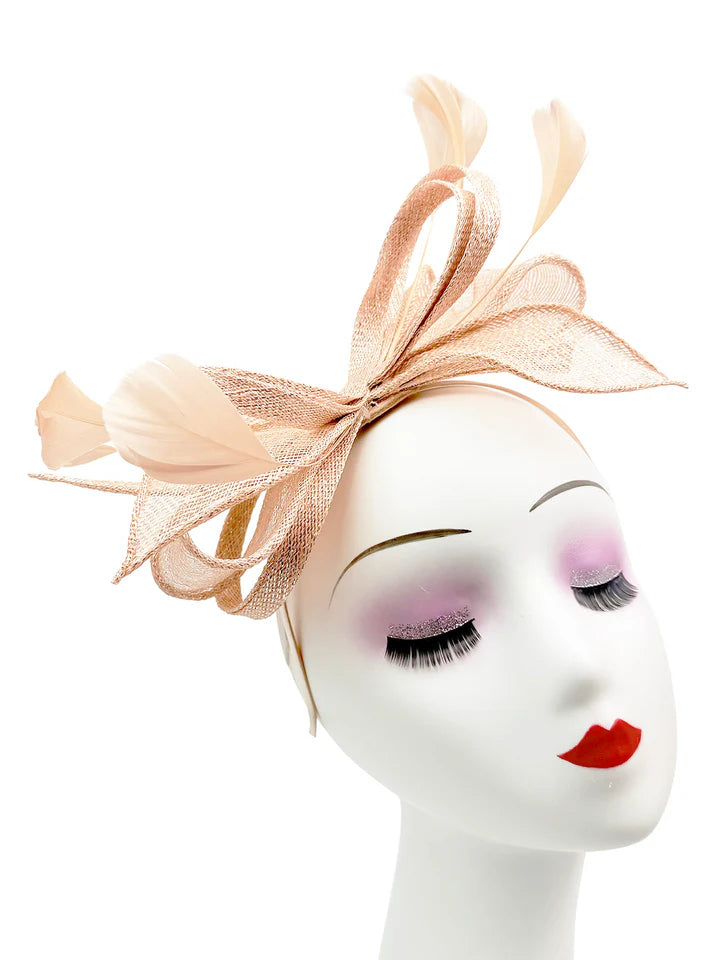 Women's Sinamay Loops Bow Fascinator Headband Clip Alice band Hat Weddings Races Royal Ascot Prom