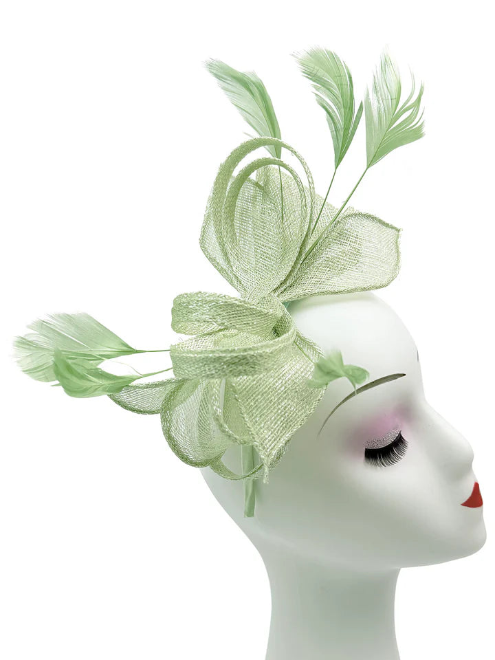 Women's Sinamay Loops Bow Fascinator Headband Clip Alice band Hat Weddings Races Royal Ascot Prom