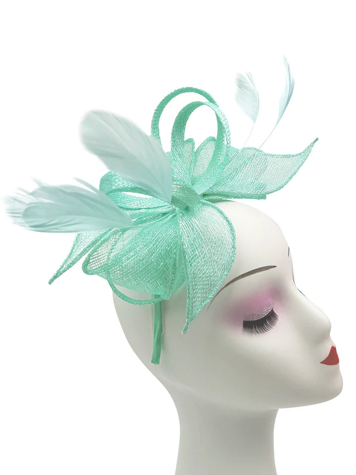 Women's Sinamay Loops Bow Fascinator Headband Clip Alice band Hat Weddings Races Royal Ascot Prom