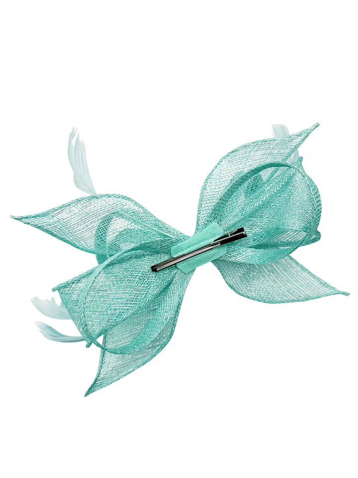 Women's Sinamay Loops Bow Fascinator Headband Clip Alice band Hat Weddings Races Royal Ascot Prom
