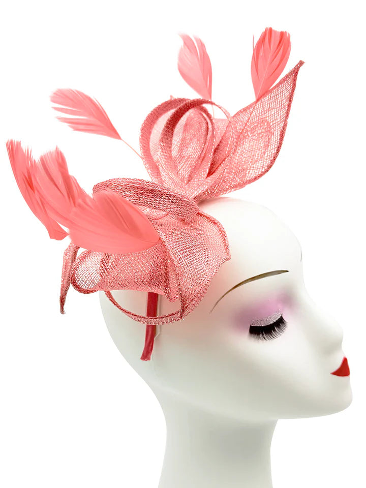 Women's Sinamay Loops Bow Fascinator Headband Clip Alice band Hat Weddings Races Royal Ascot Prom